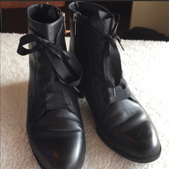 Nine West Shoes - Nine West Leather Lace Up Boots